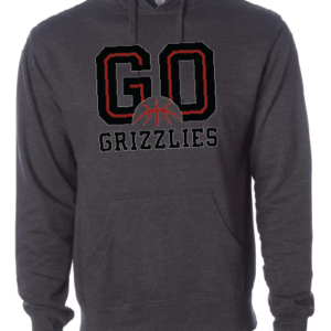 Go Grizzlies on Grey Hoodie