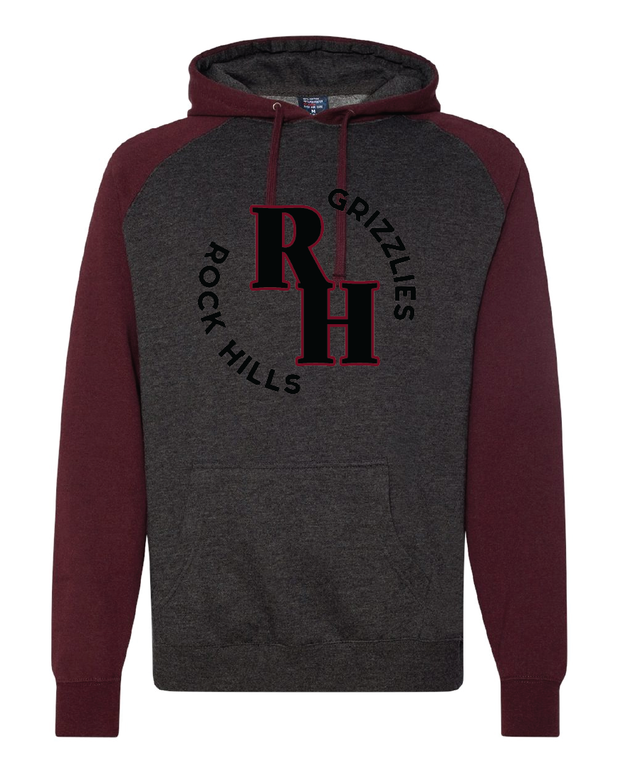 Raglan 2 Tone Hoodie