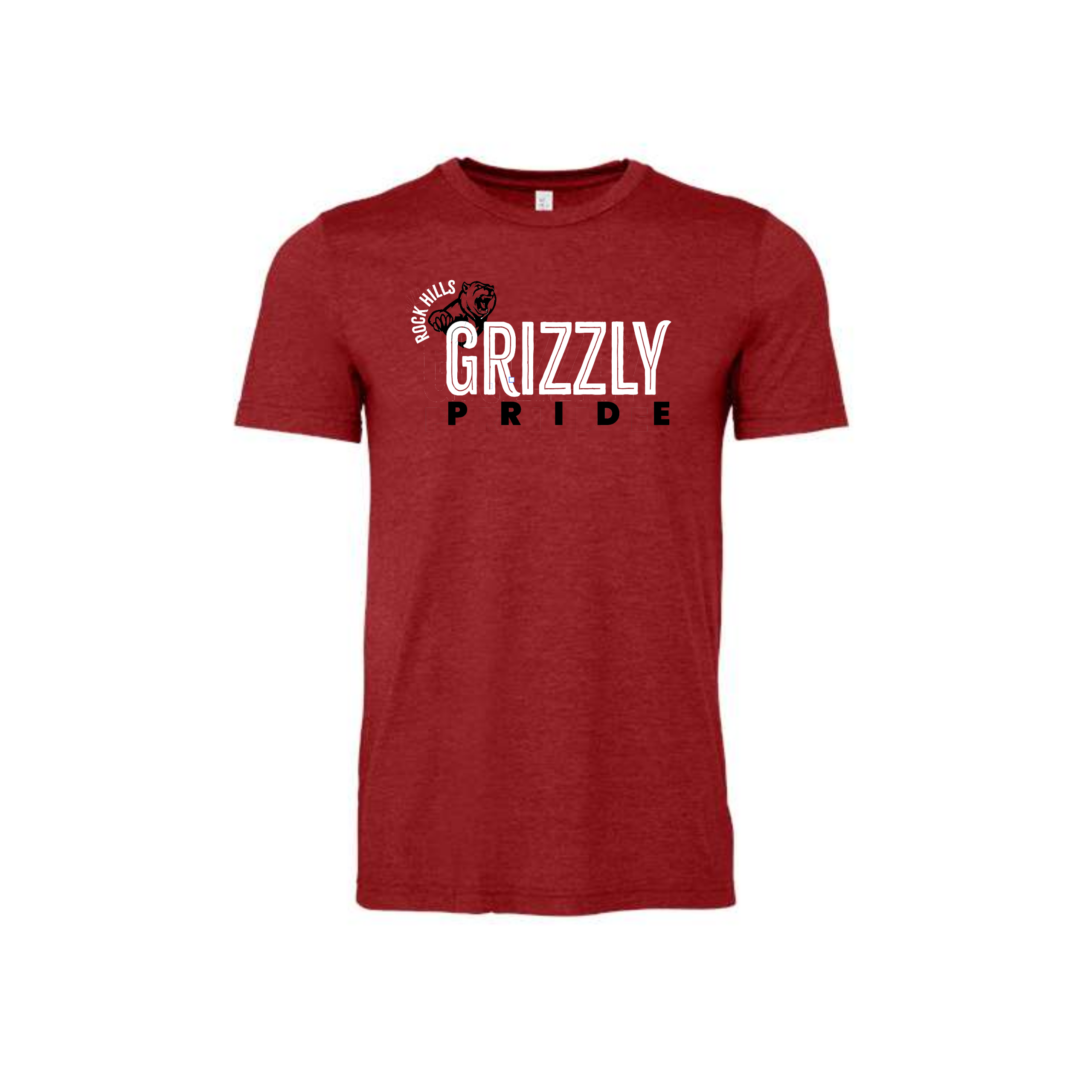 Grizzly pride, Heather Canvas Red