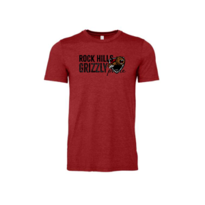 Grizzly Pride Crest, Heather canvas Red